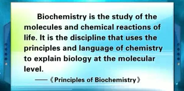 食品生物化学视频教程
